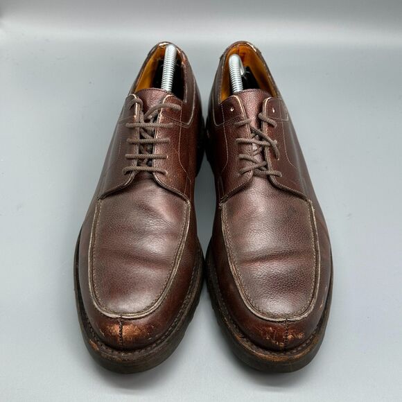 John Lobb Barros Mens 9 Dark Brown Leather Derby Shoes Lace-Up Low Top Casual main image 10